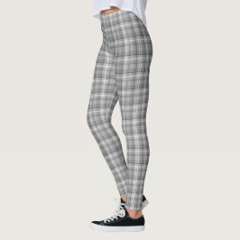 Grijze ruitbroek leggings