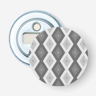 Grijze ruitvormige schaduw button flesopener