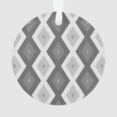 Grijze ruitvormige schaduw ornament (achterkant)