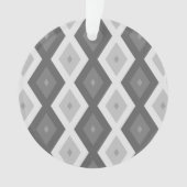 Grijze ruitvormige schaduw ornament (voorkant)