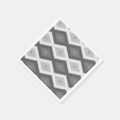 Grijze ruitvormige schaduw servet (Hoek)