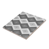 Grijze ruitvormige schaduw tegeltje (Zijkant)