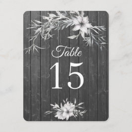 Grijze rustieke. Trouwdatum houten schuur Tafel nu Kaart