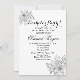 Grijze Schaal van Paarse & Blauwe Uitnodigingen vo