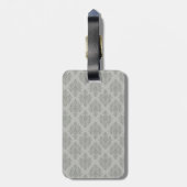Grijze schade QR CODE Aangepast Bagagelabel (Achterkant verticaal)