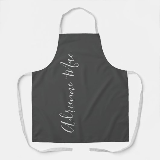 Grijze schaduwen, gewoon gepersonaliseerd schort (Voorkant)