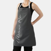 Grijze schaduwen, gewoon gepersonaliseerd schort (Insitu)