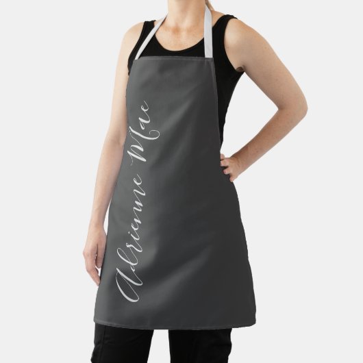 Grijze schaduwen, gewoon gepersonaliseerd schort (Insitu)