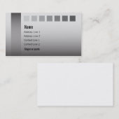 Grijze schaduwen met Visitekaartje op vierkantjes (Voorkant / Achterkant)