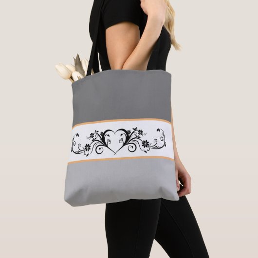 Grijze schaduwen tote bag (Dichtbij)