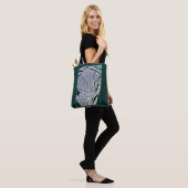 Grijze schaduwen tote bag (Op model)