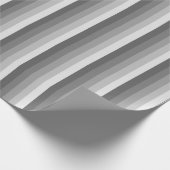 Grijze schaduwstrepen cadeaupapier (Hoek)
