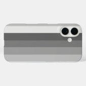 Grijze schaduwstrepen Case-Mate iPhone case (Achterkant (horizontaal))