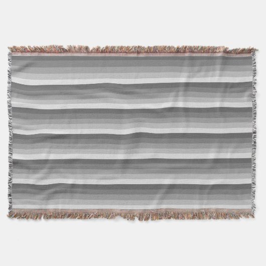 Grijze schaduwstrepen deken (Voorkant)