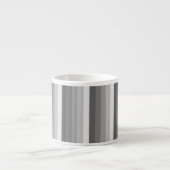 Grijze schaduwstrepen espresso kop (Voorkant)