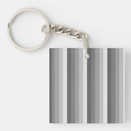 Grijze schaduwstrepen sleutelhanger (Voorkant)