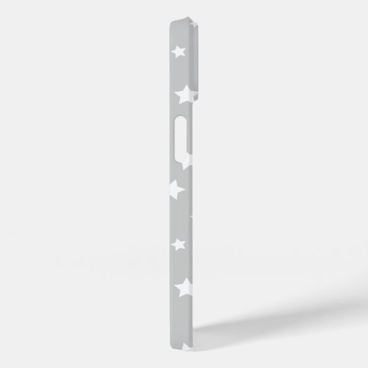 Grijze Schattigee Sterren Case-Mate iPhone Case (Achterkant / Rechts)