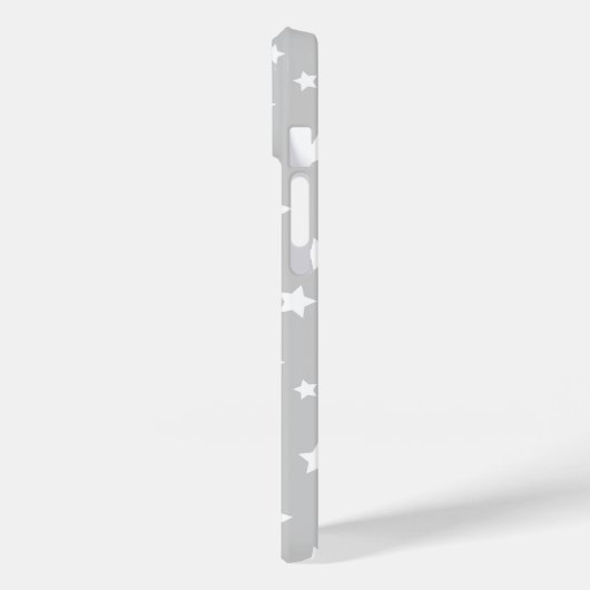 Grijze Schattigee Sterren Case-Mate iPhone Case (Achterkant / Links)