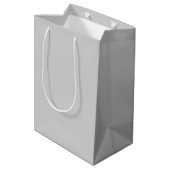 Grijze Schelp Witte Parel Bruidsdouche Medium Cadeauzakje (Achterkant Gekanteld)
