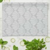 Grijze schelpdieren Pattern Kitchen Towel Theedoek (Gevouwen)