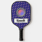 Grijze schijf door Kenneth Yoncich Pickleball Paddle (Voorkant)