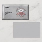 Grijze school verpleegster Axiom Visitekaartje (Voorkant / Achterkant)