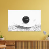 Grijze schoppen appel canvas afdruk (Insitu (Woonkamer))