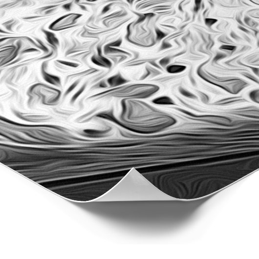 Grijze schoppen appel poster (Hoek)