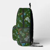 Grijze schuine cello's bedrukte rugzak (Rechts)