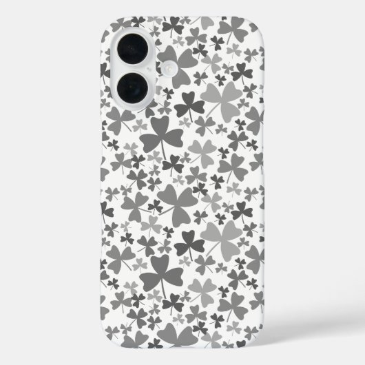 Grijze Shamrocks Case-Mate iPhone Case (Achterkant)