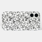 Grijze Shamrocks Case-Mate iPhone Case (Achterkant (horizontaal))