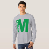 Grijze shirt met lange mouwen DESIGN MILANO (Voorkant volledig)