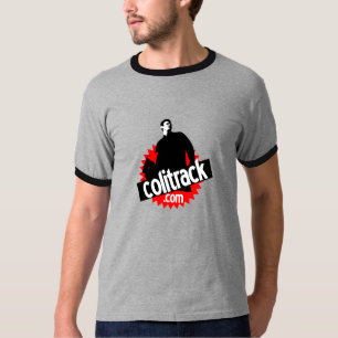 Grijze shirt met zwarte hals