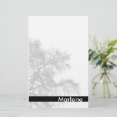 Grijze - Silhouette Stationery Briefpapier (Staand voorkant)