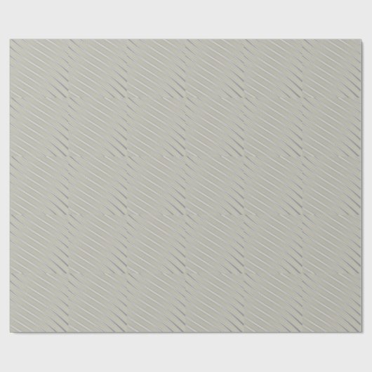 Grijze Silver Curved Lines Chic abstracte flow Cadeaupapier (Vlak)