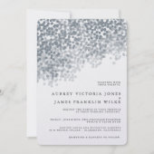 Grijze Silver Shimmer Light Shower-uitvindingen Kaart (Voorkant)