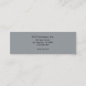 Grijze Silver Tile Border Mini Visitekaartje (Achterkant)
