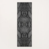 Grijze slangenhuid afdrukken yogamat (Achterkant)