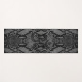 Grijze slangenhuid afdrukken yogamat (Voorkant (horizontaal))