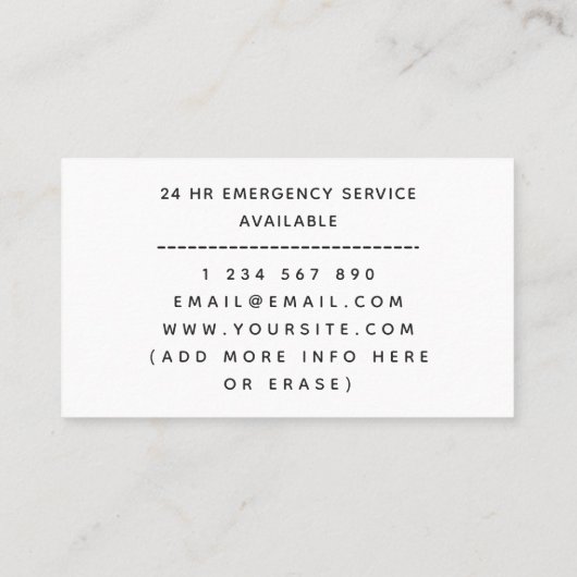 Grijze sleutel voor sluisservices en sparkle Class Visitekaartje (Achterkant)