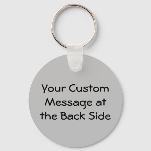 Grijze Sleutelhanger van Rooster (Achterkant)