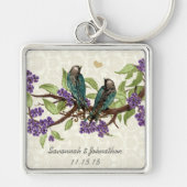  grijze Sleutelhanger voor de geelbruine vogel (Voorkant)