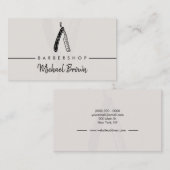 Grijze slijmvliessnijdsel visitekaartje (Voorkant / Achterkant)