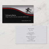 Grijze slijmvliezen, rode soep, metallisch uitzien visitekaartje (Voorkant / Achterkant)