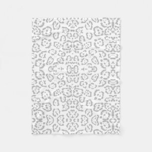 Grijze sneeuwknol — Dierafdrukken Fleece Deken