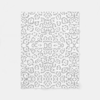 Grijze sneeuwknol — Dierafdrukken Fleece Deken