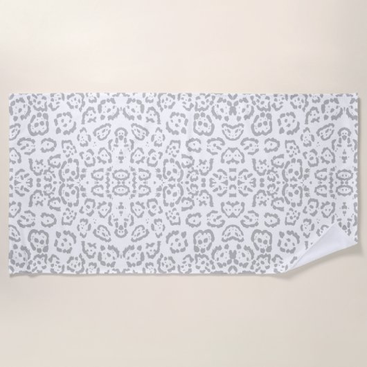 Grijze sneeuwknol — Dierafdrukken Strandlaken (Voorkant)