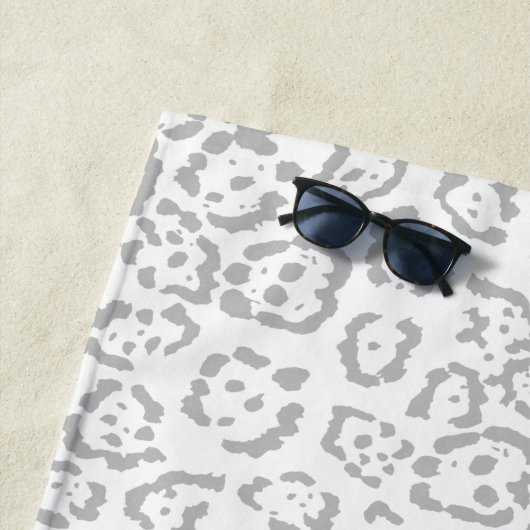 Grijze sneeuwknol — Dierafdrukken Strandlaken (In situ)