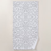 Grijze sneeuwknol — Dierafdrukken Strandlaken (Voorkant)