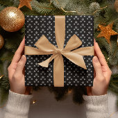 Grijze sneeuwvlokken die Document Bladen verpakken Inpakpapier Vel